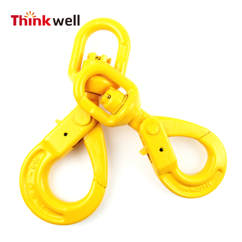 Forged Yellow Powder Coating G80 Swivel Safety Hook