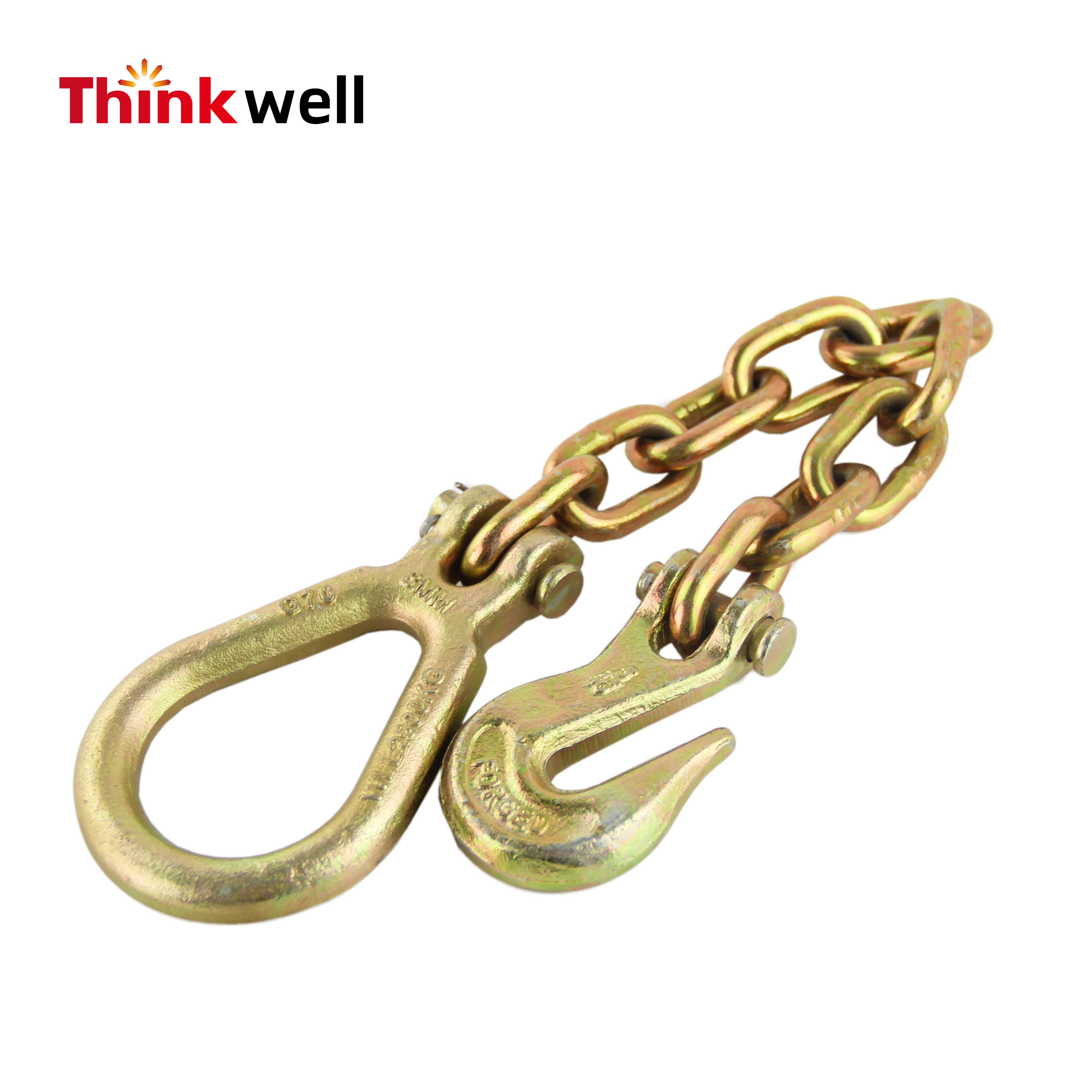 G70 Chain Assemblies With Grab Hook And Clevis Pear Link