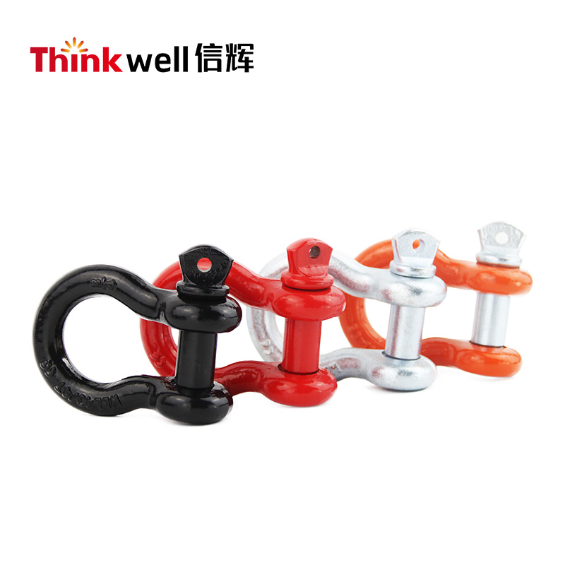 Steel US Type Screw Pin Anchor Shackle For Lifting