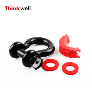 Rugged 4.75T Shackle with Shackle Isolator and Washer